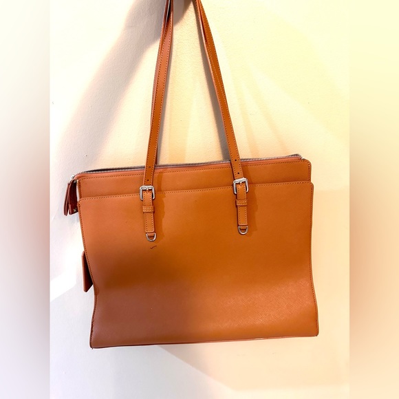 Brand new brown computer leather bag. - Picture 4 of 4